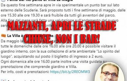 vanità delle vanità. O MAZZANTI, PRIMA DI APRIRE BAR, MÀGIA E ALTRI PASTICCINI, ORDINA AL TUO DIRIGENTE GELLI DI SMETTERLA DI FARE LA FRONDA E DÍGLI DI FAR RIAPRIRE TUTTE LE VICINALI-INTERPODERALI FATTE CHIUDERE ILLECITAMENTE DAL TUO COMUNE DEMOCRATICO!