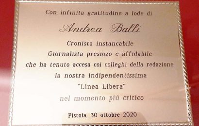 poveri ma belli. UNA TARGA E UN RINGRAZIAMENTO ALL’IMPEGNO E ALLA PROFESSIONALITÀ DI ANDREA BALLI