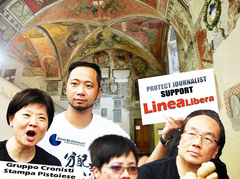 dal mondo. LIBERTÀ DI STAMPA: DISASTRO A HONG KONG E RIVOLTA DEI GIORNALISTI A PISTOIA PER I COLLEGHI SOTTO ATTACCO