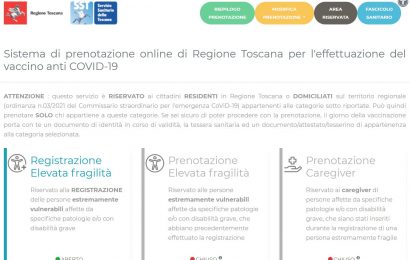 VACCINI, DA SABATO 10 LUGLIO RIAPRE IL PORTALE DELLE PRENOTAZIONI