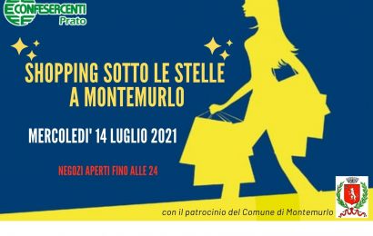 montemurlo. SHOPPING SOTTO LE STELLE, STASERA NEGOZI APERTI IN CENTRO