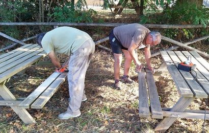 padule di fucecchio. AL CENTRO VISITE DELLA RISERVA NATURALE RESTAURATI TAVOLI E PANCHE