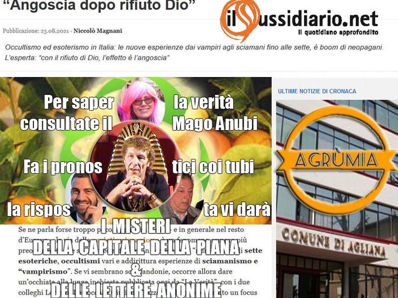 agrùmia & magìa. LA CURIOSITÀ È FEMMINA, MA NON MANCA NEPPURE A CERTI “AGNELLONI PASQUALI” CHE NON SANNO STARE AL LORO POSTO FINO A CADERE NEL RIDICOLO…