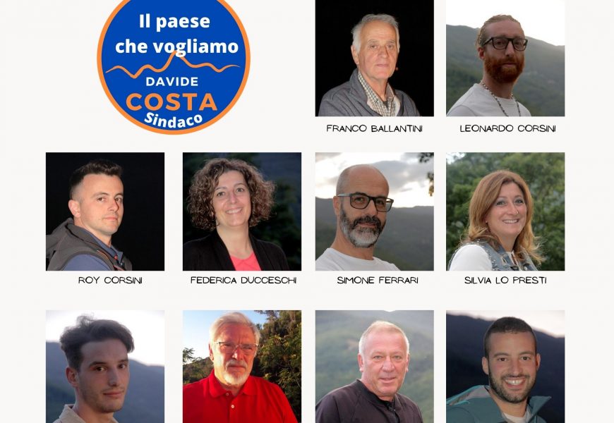 abetone cutigliano. “IL PAESE CHE VOGLIAMO”: ECCO I DIECI CANDIDATI AL CONSIGLIO COMUNALE