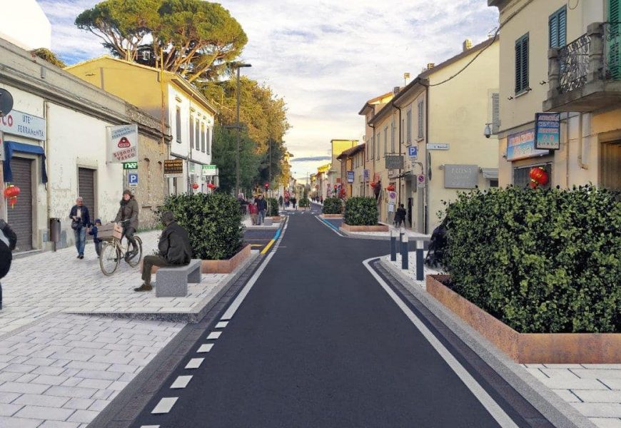 VIA AI LAVORI PER LA RIQUALIFICAZIONE DI VIA PISTOIESE E DI VIA UMBERTO GIORDANO