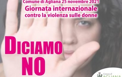 agliana. LE INIZIATIVE PER LA GIORNATA INTERNAZIONALE CONTRO LA VIOLENZA SULLE DONNE