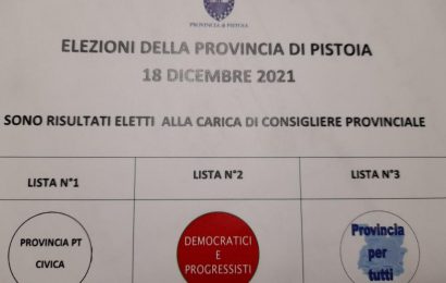 IL 7 GENNAIO L’INSEDIAMENTO DEL NUOVO CONSIGLIO PROVINCIALE