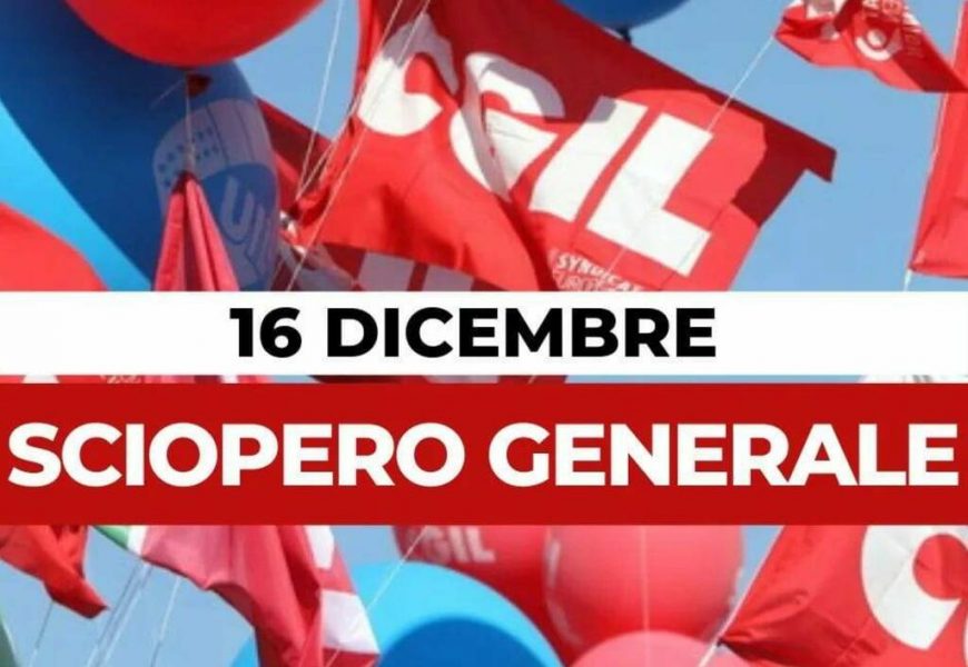 LA SINISTRA PISTOIESE APPOGGIA LO SCIOPERO DEL 16 DICEMBRE 2021