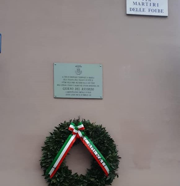 ETRURIA 14 RICORDA CON IL SOLO TRICOLORE I MARTIRI DELLE FOIBE