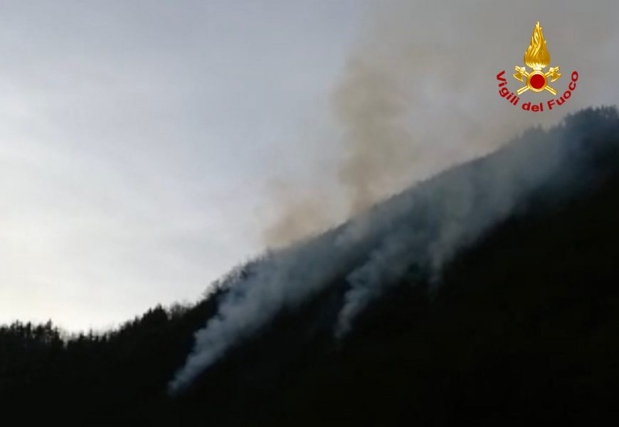 san marcello piteglio. INCENDIO BOSCHIVO IN PROSSIMITÀ DELLA DIGA DI VERDIANA