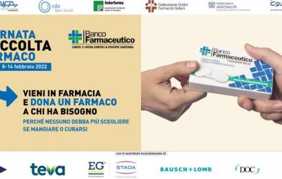 GIORNATA DI RACCOLTA DEL FARMACO: L’INIZIATIVA DALL’8 AL 14 FEBBRAIO