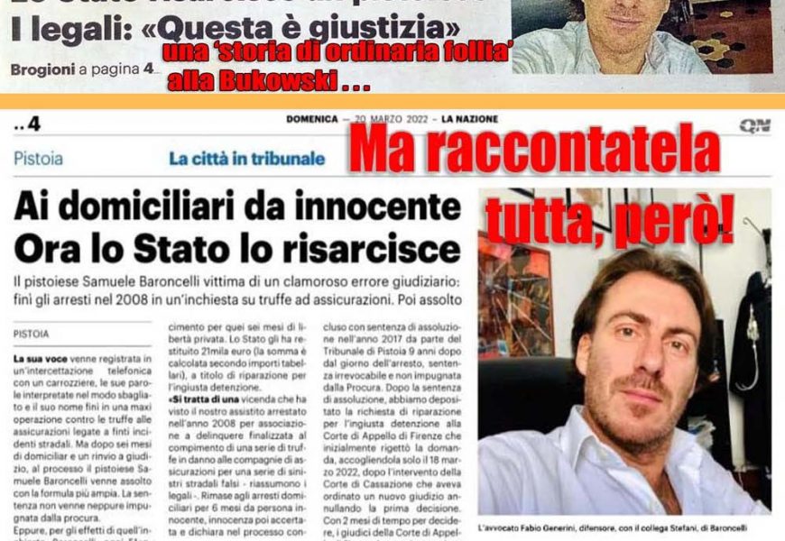 processo politico 5. PLATONE AVEVA L’ACCADEMIA, ARISTOTELE IL LICEO: PISTOIA PUÒ CONTARE SU PROCURA E AULA SIGNORELLI. MA COSA COMBINANO GIUDICI E PM? RAGIONIAMO UN PO’…