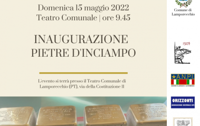 lamporecchio. AL TEATRO COMUNALE L’INAUGURAZIONE DELLE “PIETRE D’INCIAMPO”