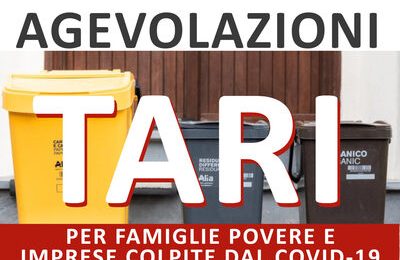 quarrata. AGEVOLAZIONI TARI PER FAMIGLIE POVERE E IMPRESE COLPITE DAL COVID-19