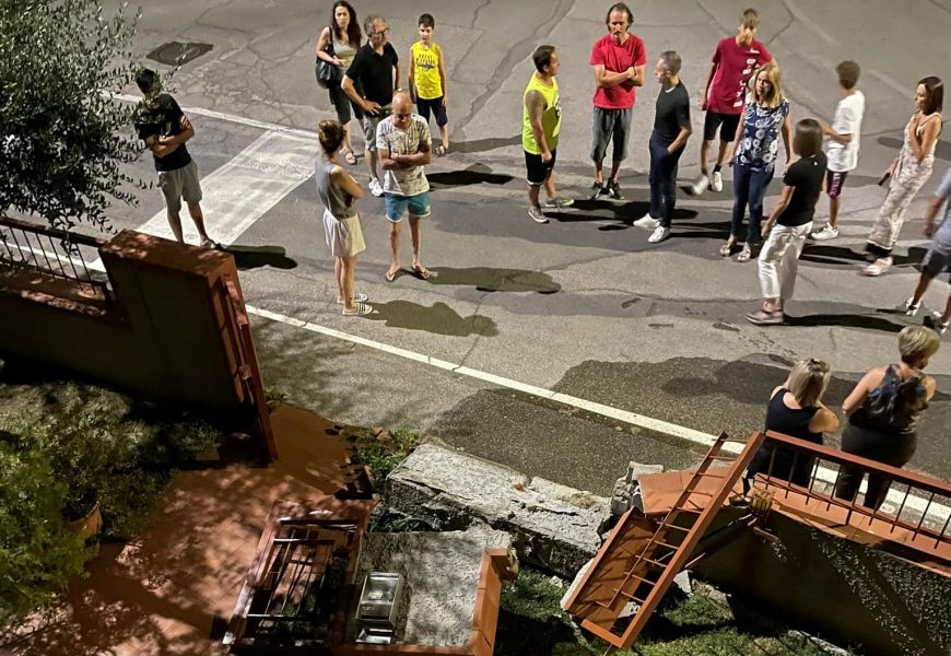 agliana. SI SCHIANTA CON L’AUTO CONTRO UN MURO E SCAPPA, SFIORATA LA TRAGEDIA