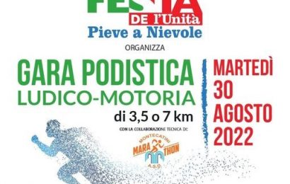 A PIEVE A NIEVOLE SI CORRE LA ‘’GARA PODISTICA DELL’UNITÀ