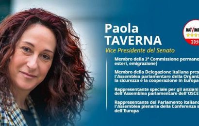 elezioni. PAOLA TAVERNA (M5S) IN TOSCANA