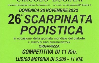 giornata del diabete. SI CORRE LA 26ESIMA SCARPINATA PODISTICA