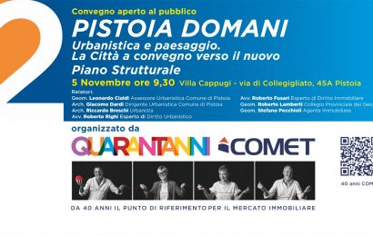 A VILLA CAPPUGI IL CONVEGNO SU “PISTOIA DOMANI. URBANISTICA E PAESAGGIO”