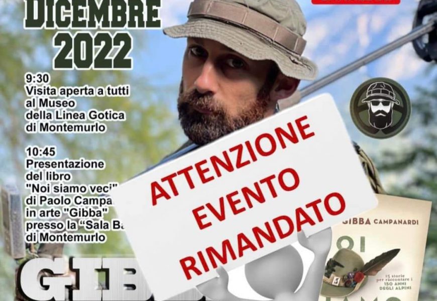 montemurlo. ANNULLATO L’INCONTRO CON GIBBA, IL “METAL DETECTIVE”