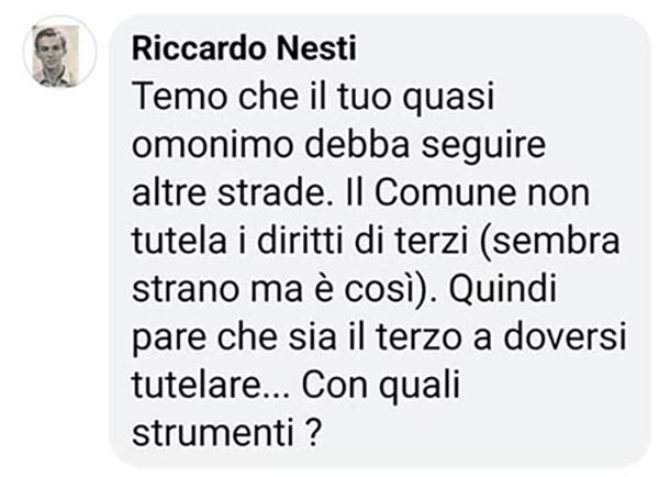 la trebisonda. E RINGRAZIARE IL CIELO CHE IO NON LA ABBIA MAI PERSA, CHÉ ALTRIMENTI SAREBBERO STATI SERI PROBLEMI PER MOLTI