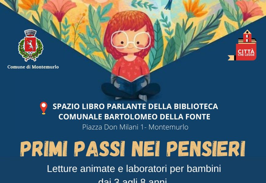 PRIMI PASSI NEI PENSIERI, ALLA BIBLIOTECA DELLA FONTE UN NUOVO CICLO DI LETTURE ANIMATE