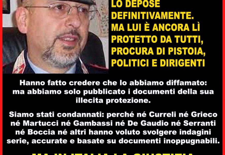 paradossi din giustizia. SE IL PM DI PISTOIA COLETTA E I SOSTITUTI NON LA SMETTONO DI IGNORARE L’ART. 358 CPP, IL TERZO PIANO RISCHIA DI FARE LA FIGURA CHE MERITA