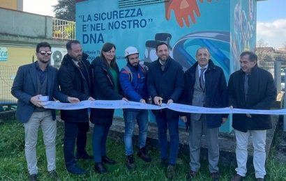 INAUGURATA STREET ART SULLA CABINA ELETTRICA DI VIA DALMAZIA, “LA SICUREZZA SUL LAVORO SI FA ARTE”