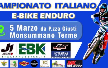 A MONSUMMANO TERME LA PRIMA TAPPA DEL CAMPIONATO ITALIANO E-BIKE