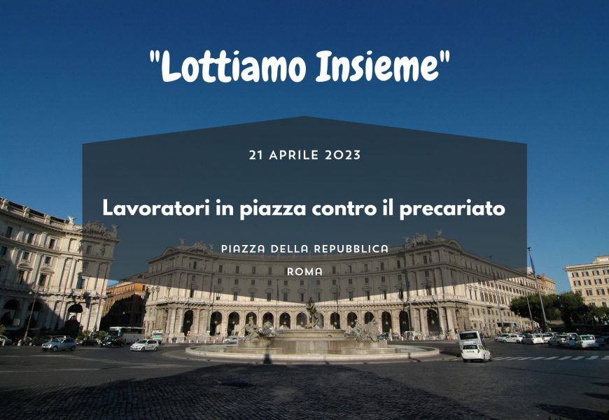 DOMANI A ROMA LA MANIFESTAZIONE NAZIONALE PER LA STABILIZZAZIONE DEI PRECARI DELLE POSTE ITALIANE