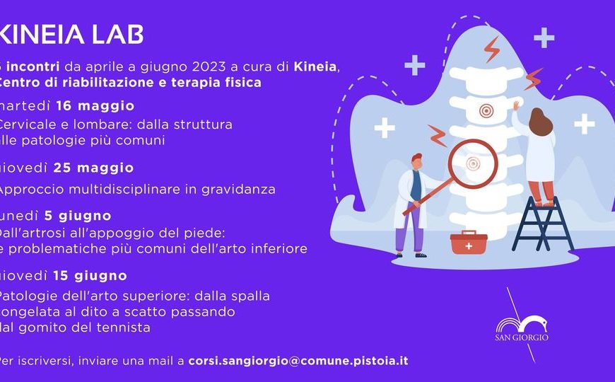 BIBLIOTECA SAN GIORGIO, AL VIA UN CICLO DI INCONTRI CON UN TEAM DI FISIOTERAPISTI