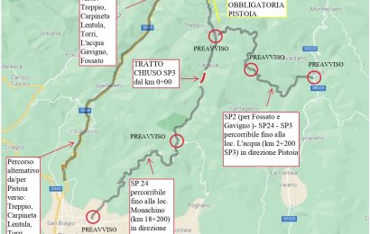 CANTIERE SP3 DELL’ACQUERINO: INIZIO DEI LAVORI POSTICIPATO AL 17 LUGLIO