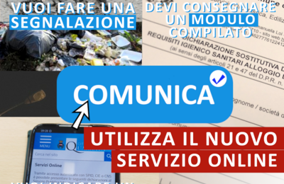 quarrata. ATTIVATO IL NUOVO SERVIZIO ONLINE PER FARE SEGNALAZIONI AL COMUNE