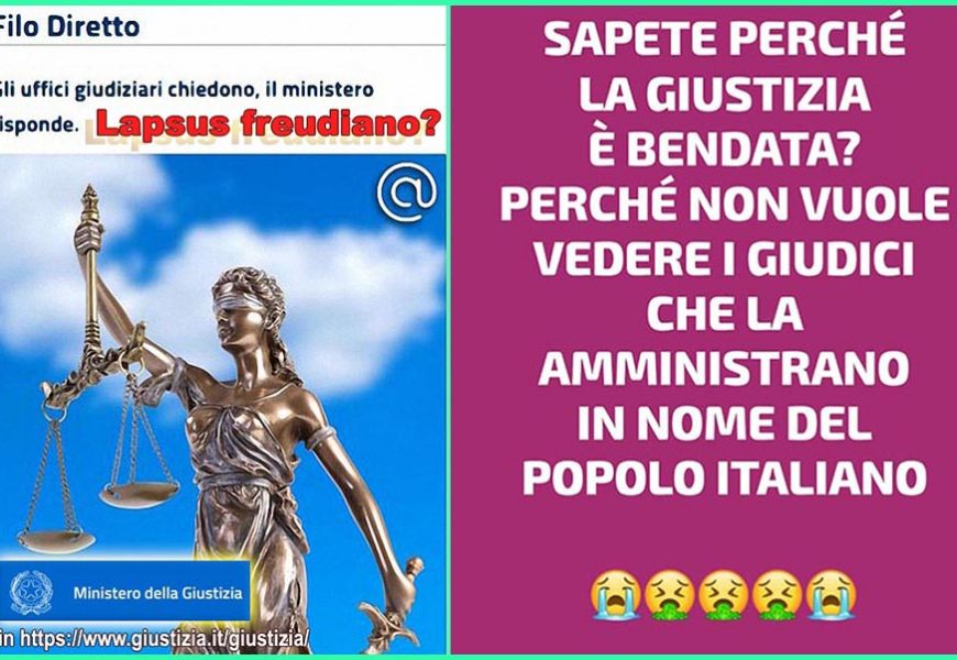 iustitia bendata, vita caecata. E SPUNTA UN’ALTRA ANOMALÌA INACCETTABILE NEL SISTEMA-PISTOIA