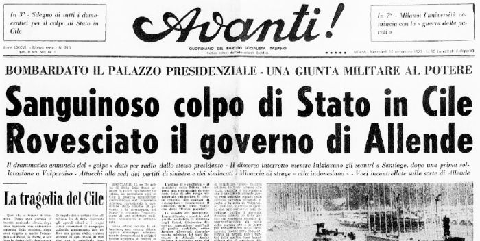 A 50 ANNI DAL GOLPE CILENO E DALLA PROPOSTA DI COMPROMESSO STORICO