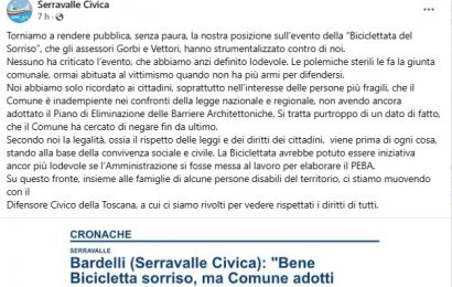 SERRAVALLE CIVICA: “SIAMO STUFI DELLE FROTTOLE DELL’ASSESSORE VETTORI E COMPANY”