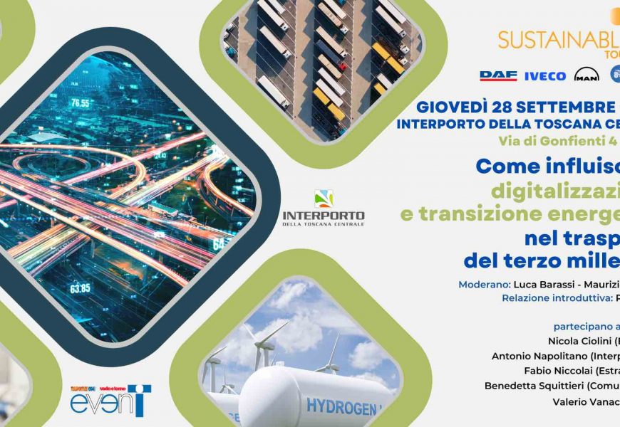 sustainable tour 2023. ALL’INTERPORTO DI PRATO LA NUOVA TAPPA. DIBATTITO SULL’IMPATTO DEI MUTAMENTI IN ATTO SUL TRASPORTO DEL FUTURO