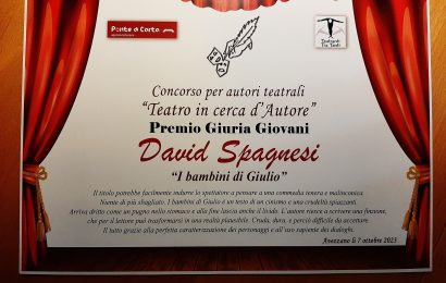 teatro in cerca d’autore. AL DRAMMATURGO QUARRATINO DAVID SPAGNESI IL PREMIO DELLA GIURIA GIOVANI