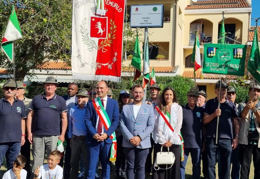 montemurlo. INAUGURATO IL GIARDINO DEDICATO AGLI “ALPINI D’ITALIA”