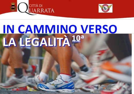 podismo. DOMANI A QUARRATA SI CORRE “IN CAMMINO VERSO LA LEGALITÁ”