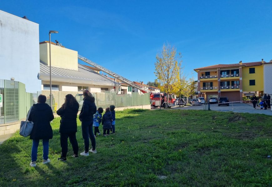 quarrata. PRINCIPIO DI INCENDIO, EVACUATA LA SCUOLA DELL’INFANZIA CARAMELLI