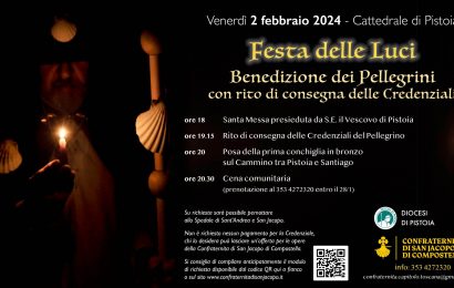 “FESTA DELLE LUCI”, BENEDIZIONE DEI PELLEGRINI CON RITO DI CONSEGNA DELLE CREDENZIALI