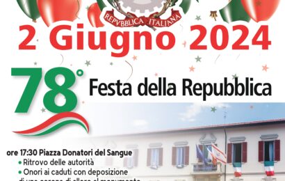 montemurlo. IL COMUNE CELEBRA IL 78ESIMO “COMPLEANNO DELLA REPUBBLICA”