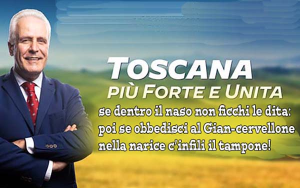 dittatura dei pm. LA SANITÀ TOSCANA DI GIANI E DEL MENGA, LA COSTITUZIONE DI NONNO SERGIO E DEL “CI PENSA IL PD”, LA LUCILLA DONNA DELL’ANNO DI AGLIANA E… CHE RIDERE CON UNA PROCURA COME QUELLA DI PISTOJA