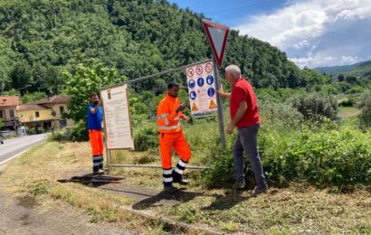 SR 325. AL VIA I LAVORI DI MANUTENZIONE STRAORDINARIA PER LA RETTIFICA DEL TRACCIATO STRADALE ALLA CURVA DI USELLA NEL COMUNE DI CANTAGALLO