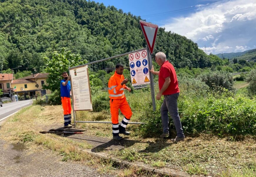 SR 325. AL VIA I LAVORI DI MANUTENZIONE STRAORDINARIA PER LA RETTIFICA DEL TRACCIATO STRADALE ALLA CURVA DI USELLA NEL COMUNE DI CANTAGALLO