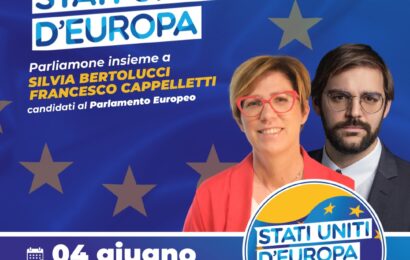 A PISTOIA DUE CANDIDATI TOSCANI DELLA LISTA STATI UNITI D’EUROPA