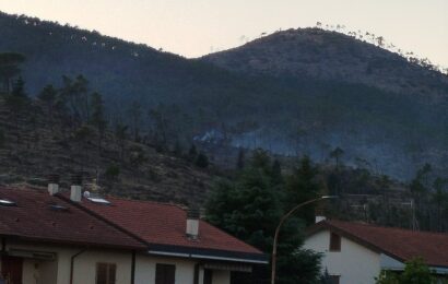 monteferrato. INCENDIO SPENTO IN GALCETI