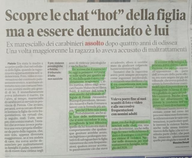 dittatura dei pm. ANCORA UNA “LETTERA SCARLATTA” DI QUELLE CHE PIACCIONO ALLA PROCURA DI PISTOJA. MA I NOMI E I COGNOMI DEI PROTAGONISTI CHE FINE HANNO FATTO?