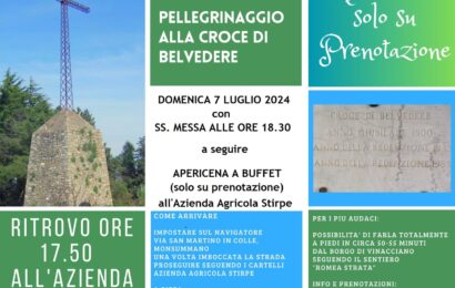 serravalle. DOMENICA 7 LUGLIO PELLEGRINAGGIO ALLA CROCE DI BELVEDERE